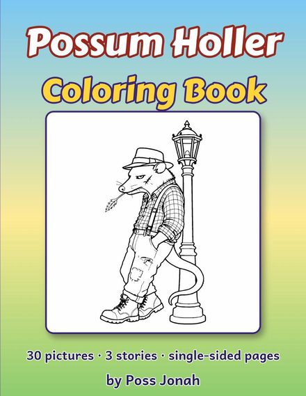 Possum Holler Coloring Book cover